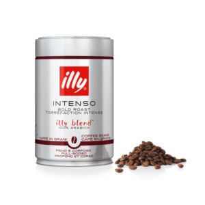 Lata 250 gr café illy en grano tueste intenso